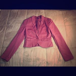 Mauve Cropped Blazer
